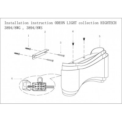 Светодиодный настенный светильник Odeon Light Farfi 3894/8WG