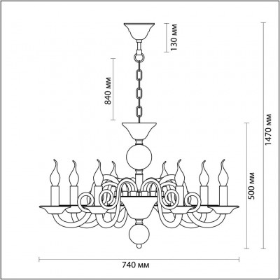 Люстра подвесная Odeon Light ARIA 3931/8