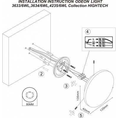 Влагозащищенный светодиодный настенный светильник Odeon Light Eclissi 4235/6WL