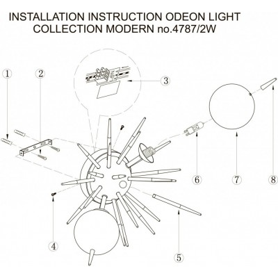 Бра Odeon Light Vilina 4787/2W