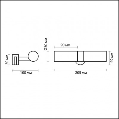 Светильник с креплением на зеркало Odeon Light IZAR 2446/2