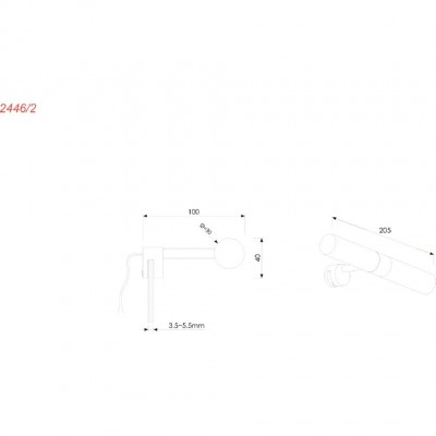 Светильник с креплением на зеркало Odeon Light IZAR 2446/2