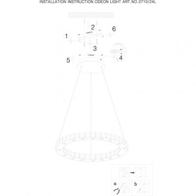 Светодиодная подвесная люстра Odeon Light MAIRI 2710/24L