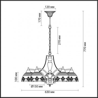 Люстра подвесная Odeon Light ALADA 3133/5