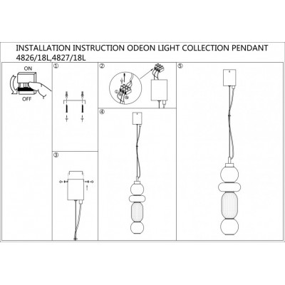 Светодиодный подвесной светильник Odeon Light Beans 4826/18L