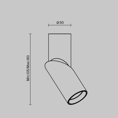 Потолочный светильник Technical C027CL-L10B4K