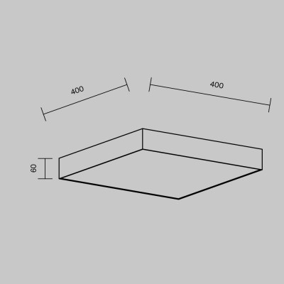 Потолочный светильник Technical C032CL-45W4K-SQ-B