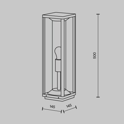 Ландшафтный светильник  Maytoni Outdoor Cell O452FL-01GF1