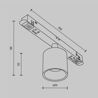 Трековый светильник Technical TR132-2-7W4K-W