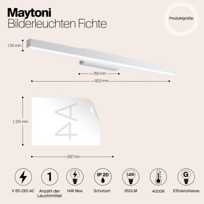 Подсветка Maytoni Fichte MIR012WL-L14W4K