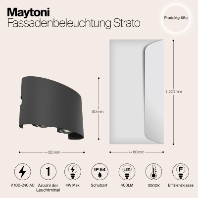 Архитектурная подсветка  Maytoni Outdoor Strato O417WL-L4GR3K