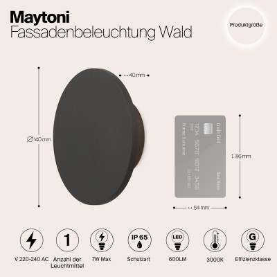 Архитектурная подсветка  Maytoni Outdoor Wald O420WL-L7GF