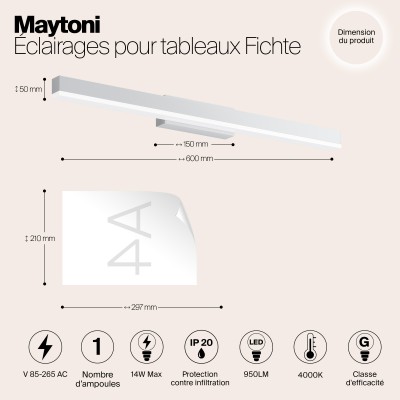 Подсветка Maytoni Fichte MIR012WL-L14W4K