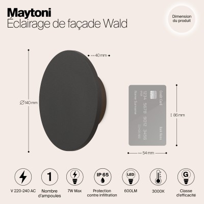 Архитектурная подсветка  Maytoni Outdoor Wald O420WL-L7GF