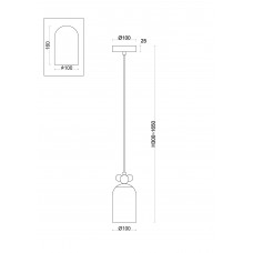 Подвесной светильник Freya FR5365PL-01CH
