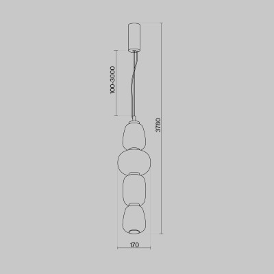 Подвесной светильник Maytoni Pattern MOD267PL-L32CH3K