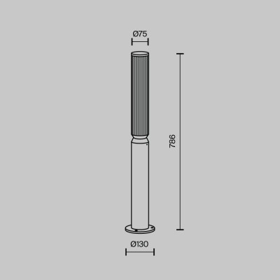 Ландшафтный светильник  Maytoni Outdoor Lit O593FL-L12GF3K