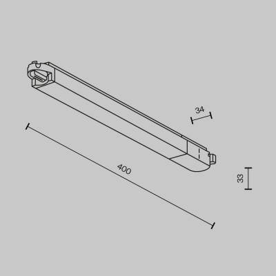 Трековый светильник Technical TR000-1-12W3K-B