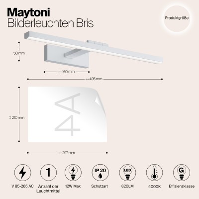 Подсветка Maytoni Bris MIR008WL-L12W4K