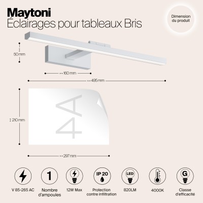 Подсветка Maytoni Bris MIR008WL-L12W4K