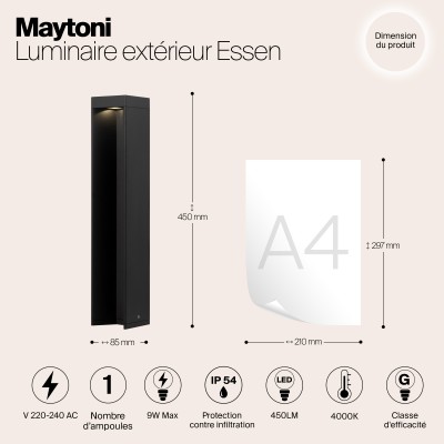 Ландшафтный светильник  Maytoni Outdoor Essen O596FL-L9B4K