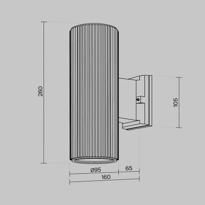 Настенный светильник (бра)  Maytoni Outdoor Rando O419WL-02W