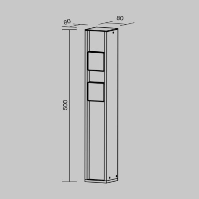 Уличная розетка  Maytoni Outdoor Socket O459FL-GF02SC