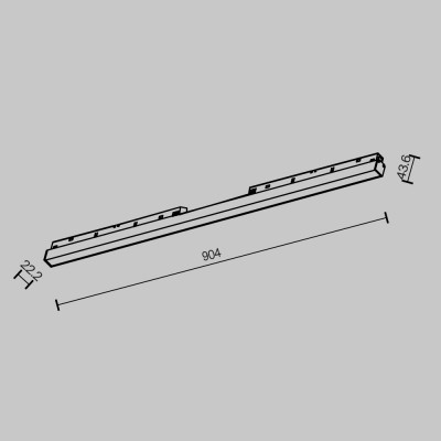 Трековый светильник Technical TR030-2-30W2.7K-B