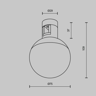 Трековый светильник Technical TR149-1-5W3K-B