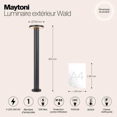 Ландшафтный светильник  Maytoni Outdoor Wald O420FL-L12GF1