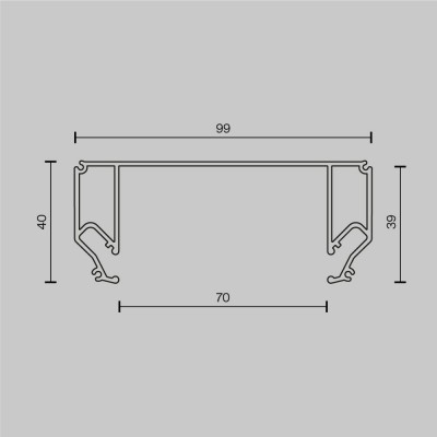 Комплектующие для светильника Technical ALM-9940-SC-B-2M