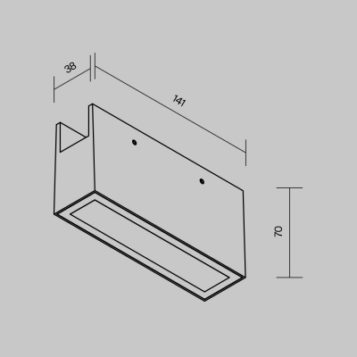 Уличный трековый светильник  Maytoni Outdoor Points O-TR01-2-S-10WB3K