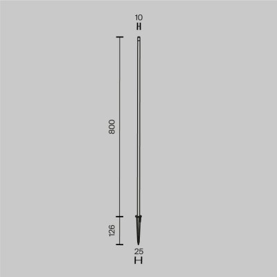 Ландшафтный светильник  Maytoni Outdoor Spear O441FL-L1GF3K1