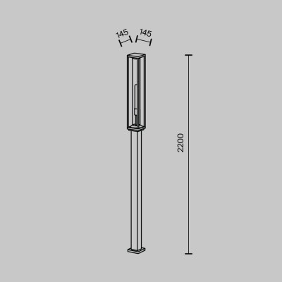 Ландшафтный светильник  Maytoni Outdoor Cell O452FL-01GF3