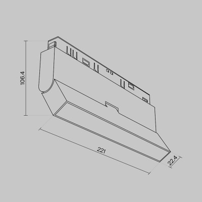 Трековый светильник Technical TR036-4-12W3K-DS-W