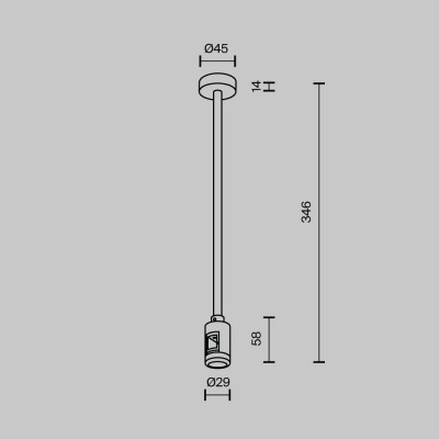 Комплектующие для трековой системы Technical TRA158C-S1-B