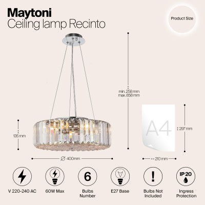 Потолочный светильник Maytoni Recinto MOD080CL-06CH