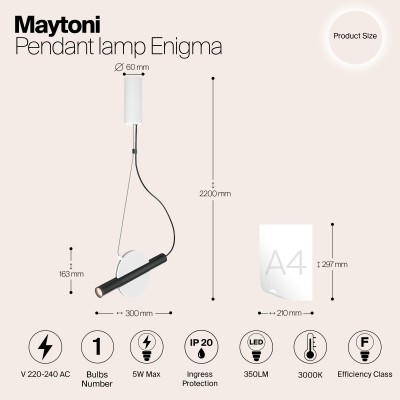 Подвесной светильник Maytoni Enigma MOD150PL-L5W3K