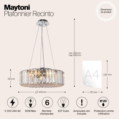 Потолочный светильник Maytoni Recinto MOD080CL-06CH