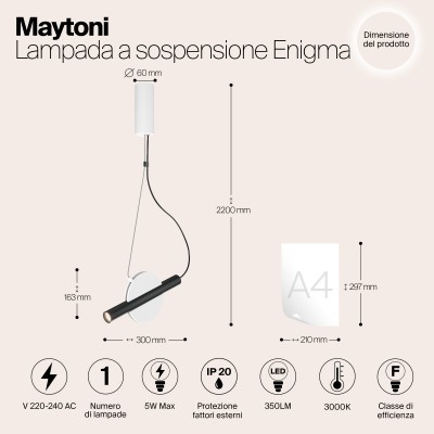 Подвесной светильник Maytoni Enigma MOD150PL-L5W3K