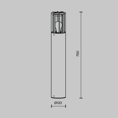 Ландшафтный светильник  Maytoni Outdoor Barrel O453FL-01GF