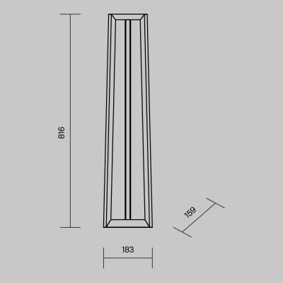 Ландшафтный светильник  Maytoni Outdoor Luft O466FL-L12B3K1