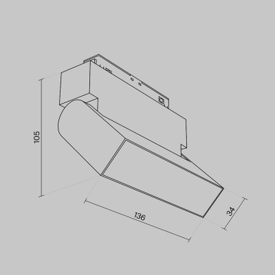 Трековый светильник Technical TR075-2-10W3K-W