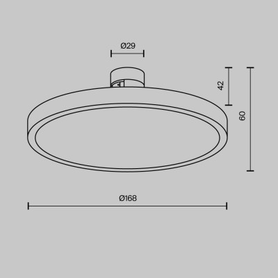 Трековый светильник Technical TR153-1-10W3K-B