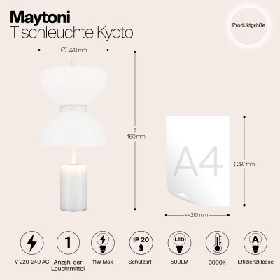 Настольный светильник Maytoni Kyoto MOD178TL-L11W3K