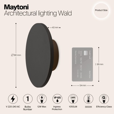 Архитектурная подсветка  Maytoni Outdoor Wald O420WL-L12GF