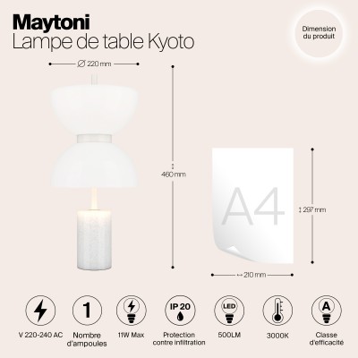 Настольный светильник Maytoni Kyoto MOD178TL-L11W3K