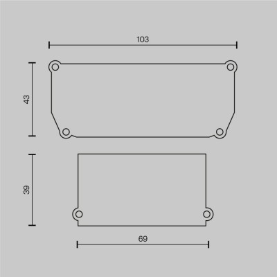 Комплектующие для светильника Technical ALM012EC-SC-B