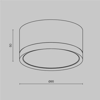 Потолочный светильник Technical C086CL-GX53-SRD-B