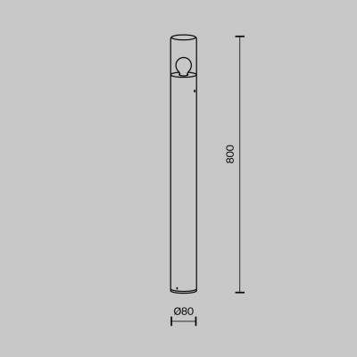 Ландшафтный светильник  Maytoni Outdoor Amas O432FL-01GF1